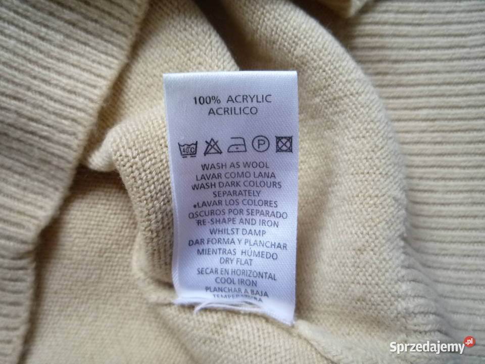 Atmosphere 36S 38M Beżowy Sweter w serek Bez wzoru Szczecin