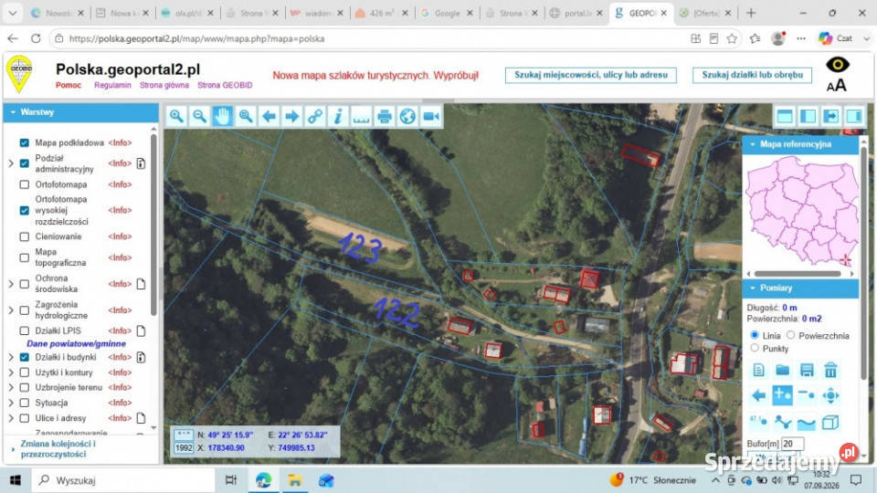 Działka BUDOWLANA i dom 31 ary Bieszczady Bóbrka Solina
