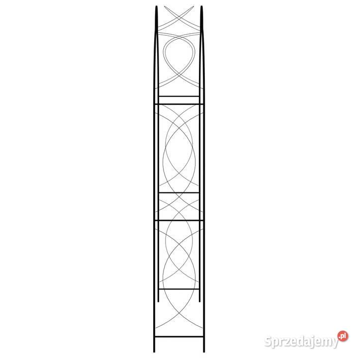 Pergola ogrodowa czarna 150x34x240 żelazna Warszawa