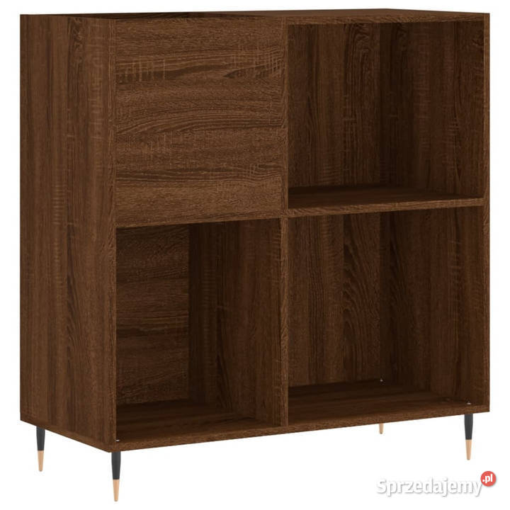 Szafka na płyty brązowy dąb 845x38x89 WM831771 mazowieckie Warszawa
