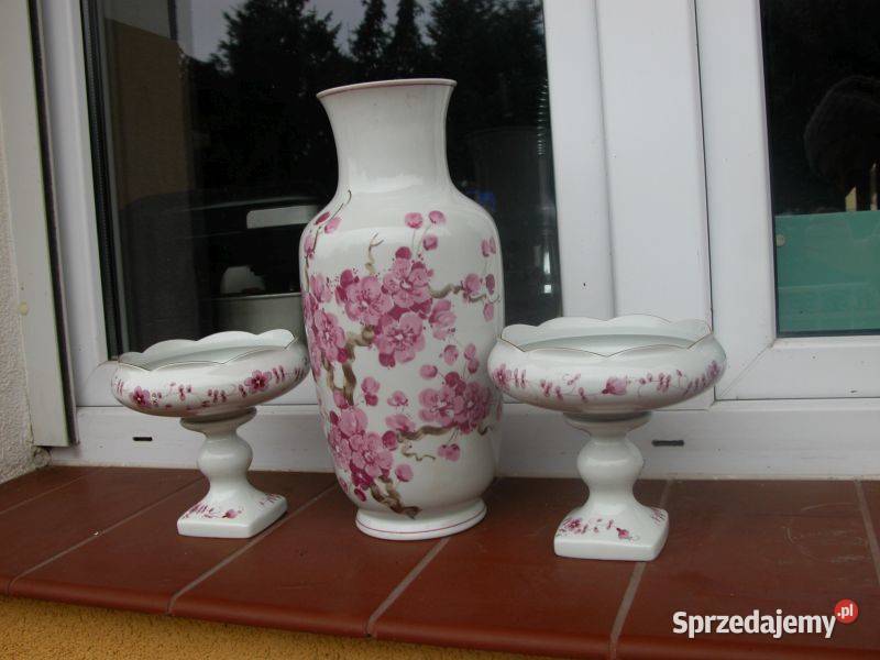 kolekcja starej sygnowanej porcelany wazon i Gorzów Wielkopolski