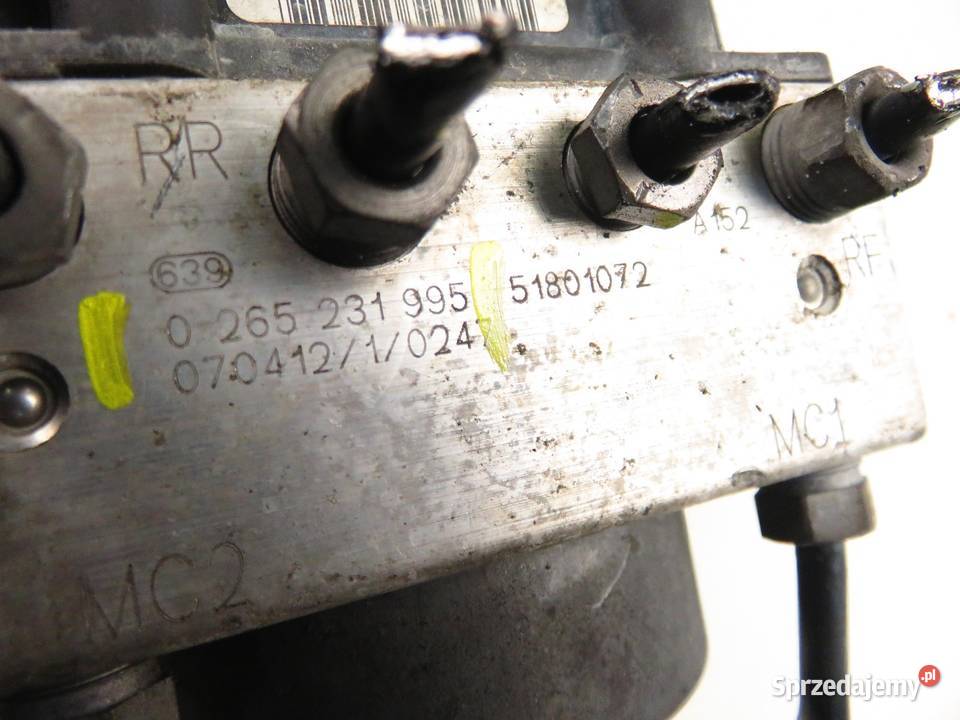 POMPA ABS FIAT LINEA 0265800661 51801072 Układ ABS i ESP sprzedam