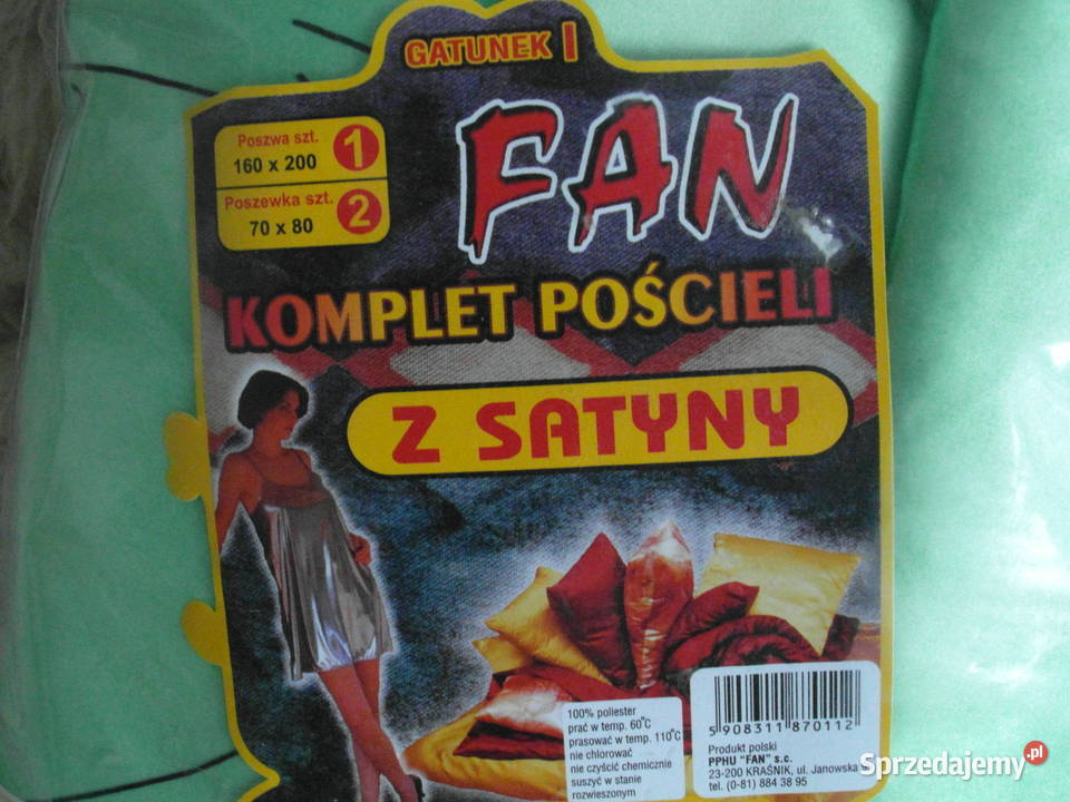 Komplet pościeli satynowej 160x200 nowy Warszawa