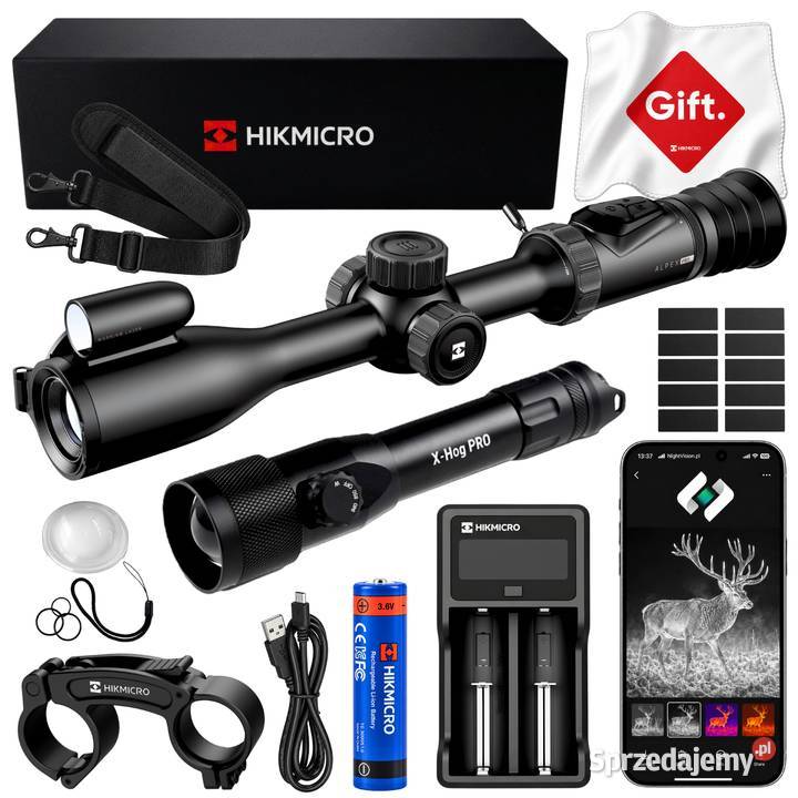 Luneta Noktowizyjna HIKMICRO Alpex 4K PRO A50PL LRF + X-HOG Pro 850/940 NM