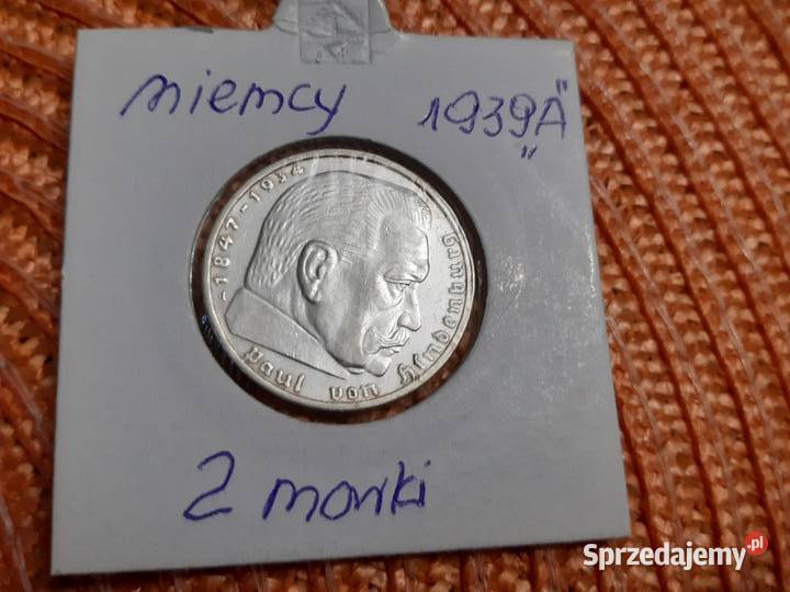 moneta srebrna Niemiec III Rzesza z 1939r Łomża