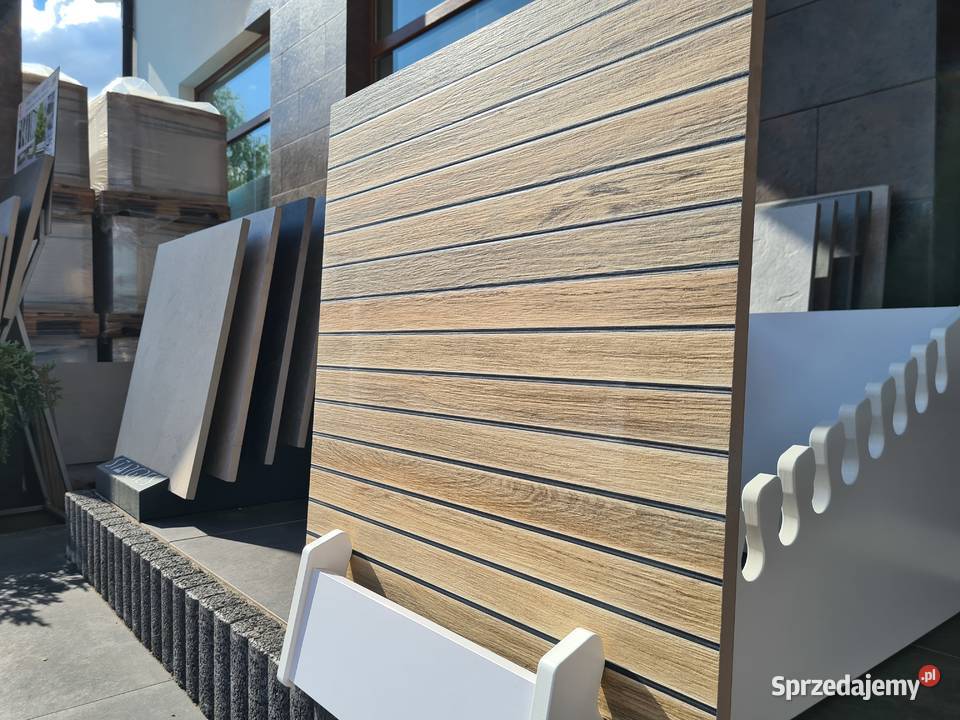 PŁYTKA gres OAK DECK STR KORATER 598X598X18 Opoczno