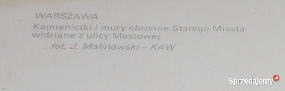 Warszawa na pocztówce z lat siedemdziesiątych Pruszków sprzedam