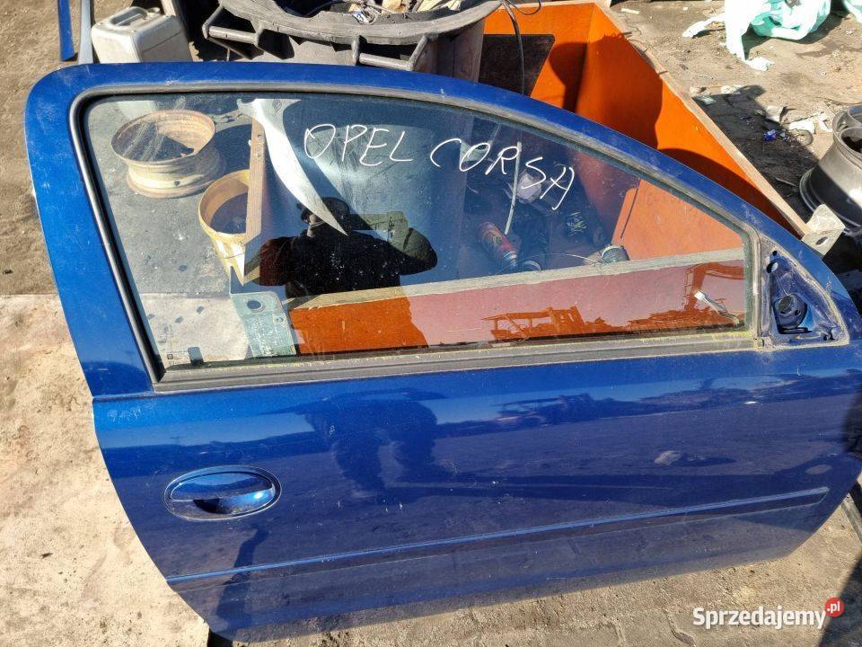 DRZWI LEWE PRZÓD OPEL CORSA C Części samochodowe kujawsko-pomorskie Lipno