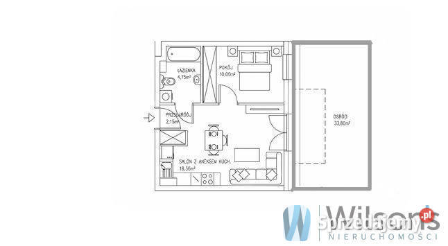 Mieszkanie 3553m2 2 pokoje Siechnice Siechnice Sprzedaż