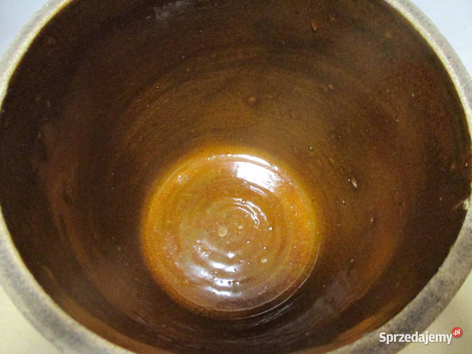 Stary Garnek Kamionkowy Ucho Szlaczek sprzedam