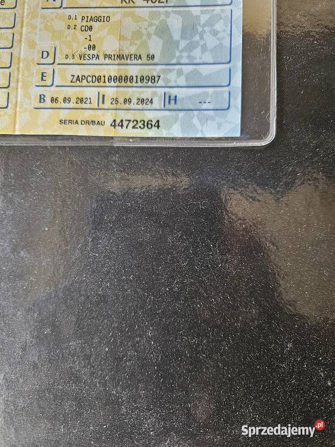 Vespa 50 Primavera skuter Myślenice