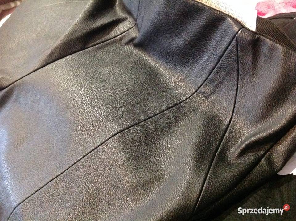 ZARA Legginsy Skórzane Damskie XS Czarne Nowe Zara Nowa Sól