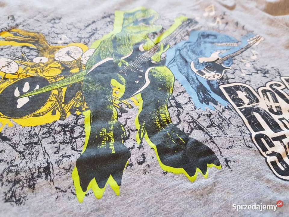 Koszulka tshirt bluza rock dinozaury gitara uniseks