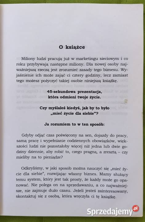 Podstawy marketingu sieciowego 45sukundowa mazowieckie Małkinia Górna sprzedam