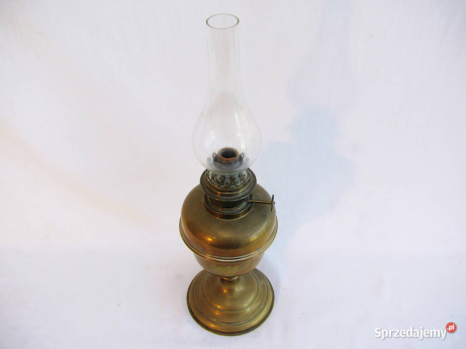 Lampka Lampa naftowa mosiądz Szczecinek