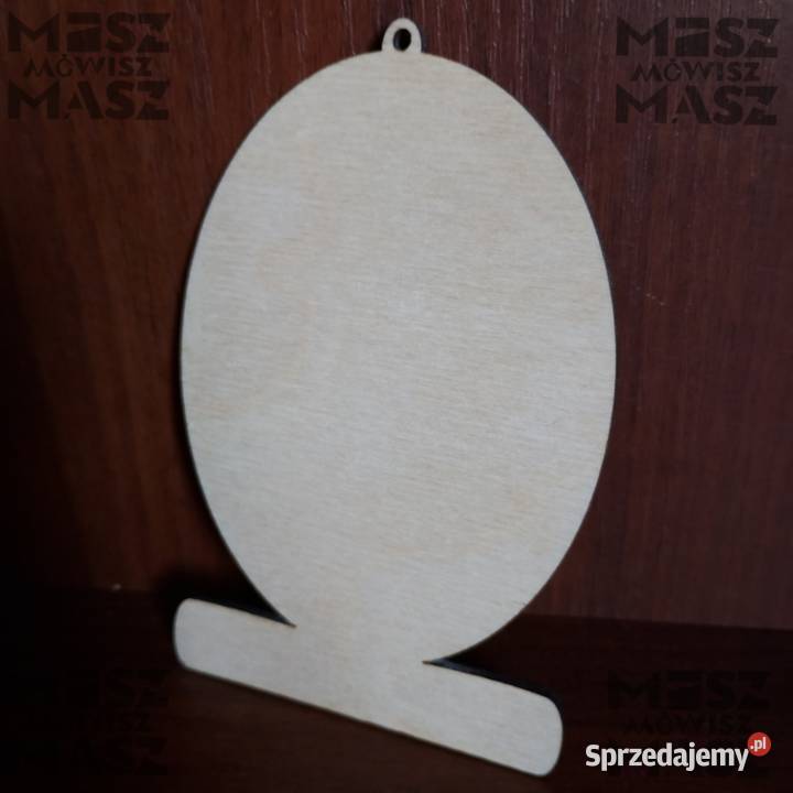 Jajko wielkanocne zawieszka drewniana 13 wielkopolskie Racot