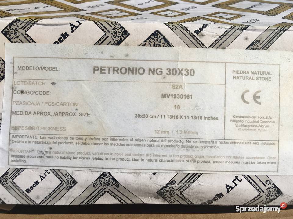 Mozaika kamień petronio negro 30x30 ROCA Rock Płytki ścienne