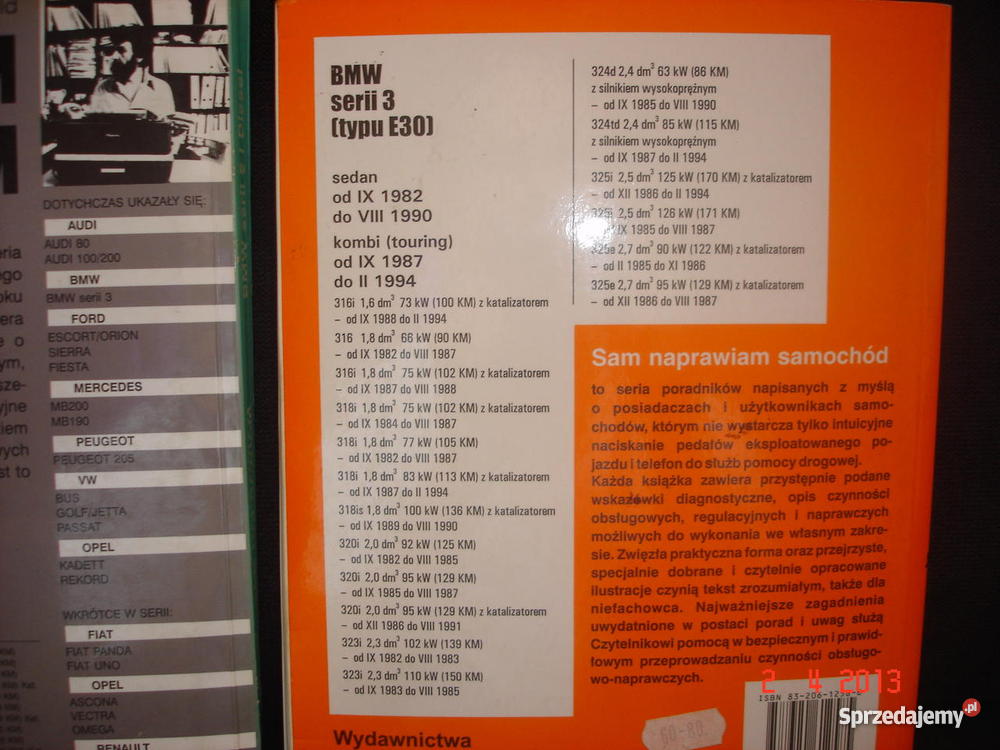książkiporadnik sam naprawiam bmw 3 bmw 5 schema Warszawa