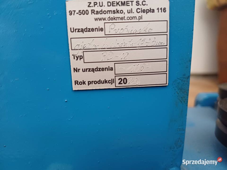 Prościarko gientarka do drutu fi 153 mm Dorohusk