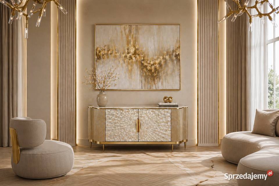 Komoda złota Champion Glamour Premium 150x40x88 sprzedam