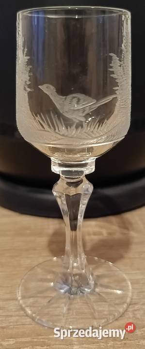 Kieliszki z grawerowanymi zwierzętami 4 Warszawa sprzedam