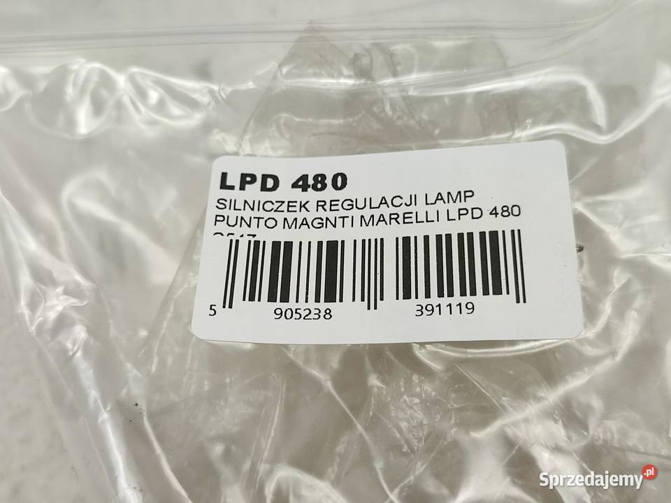 SILNICZEK REGULACJI LAMP PRZÓD FIAT PUNTO osobowe sprzedam