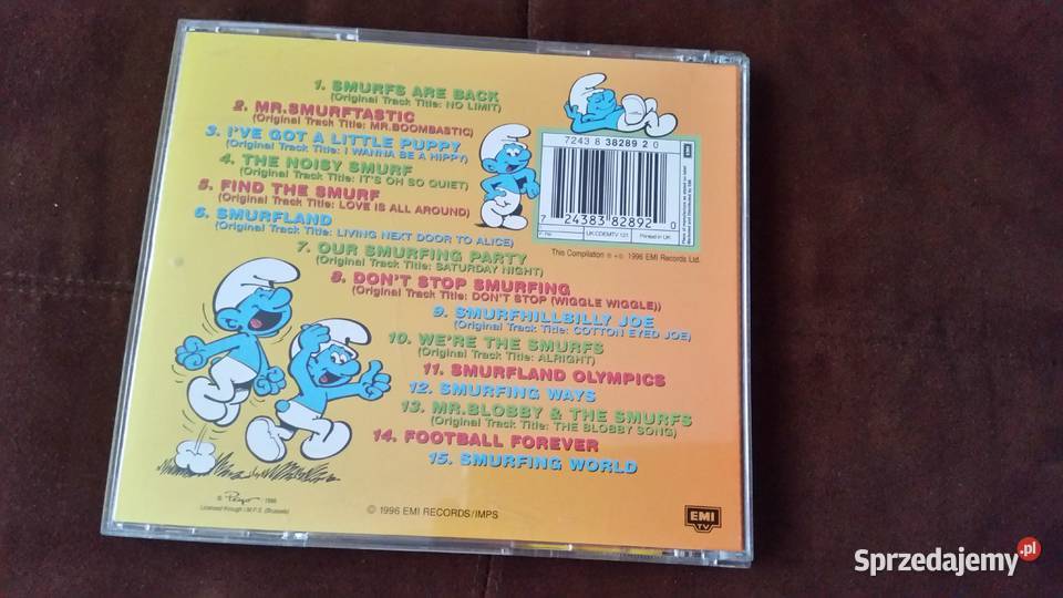 The Smurfs Go Pop 1996 EMI CD Puławy