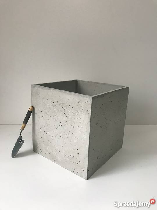 Donica betonowa 50x50x50 Donice betonowe beton Architektura ogrodowa Dom i Ogród Rawicz