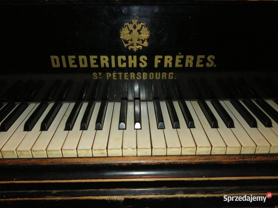 Fortepian Diederichs Freres real foto Gdańsk