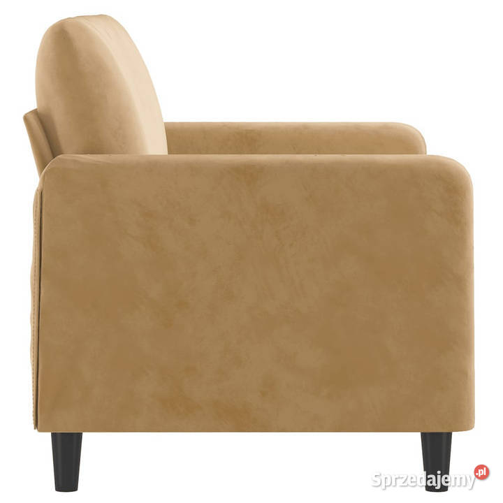Sofa 2osobowa brązowy 120 tapicerowana aksamitem mazowieckie Warszawa