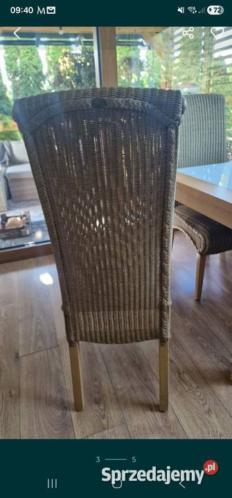 4 krzesła rattanowe Ozorków