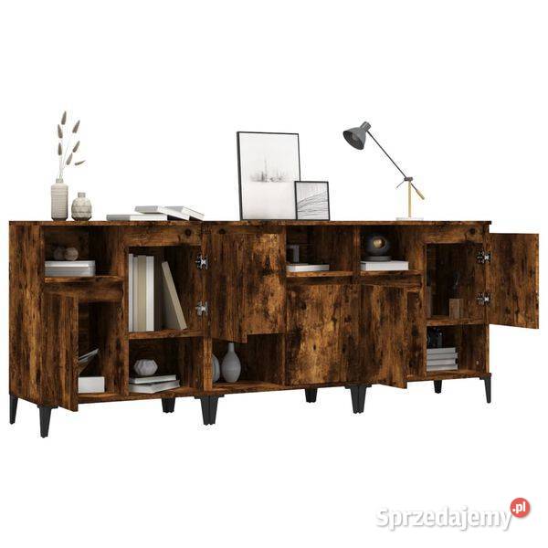 vidaXL Komody 3 przydymiony dąb 60x35x70 Warszawa