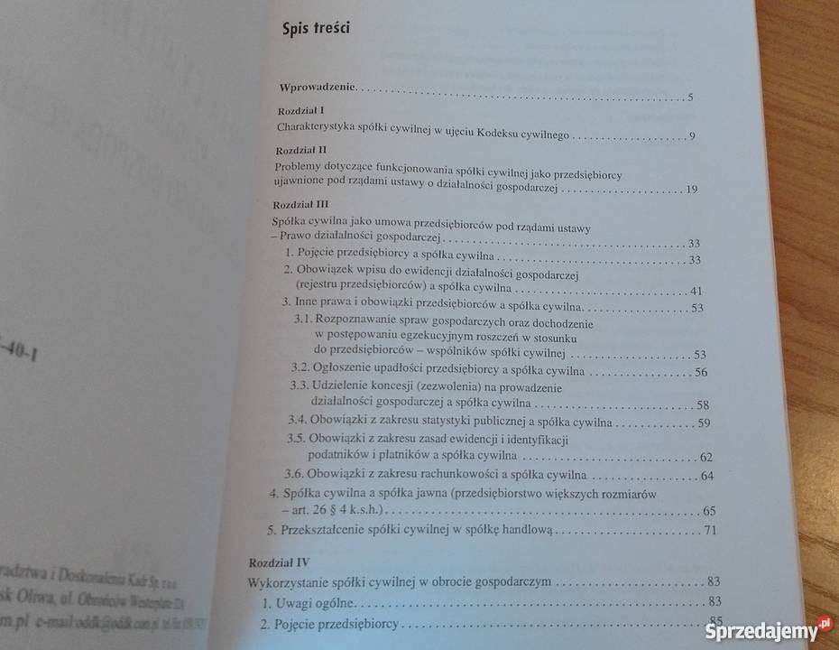 Spółka cywilna pod rządami prawa działalności Gdańsk