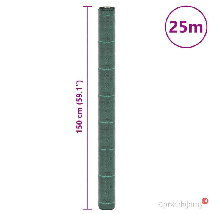 Agrowłóknina antychwastowa zielona 15x25 m PP Warszawa