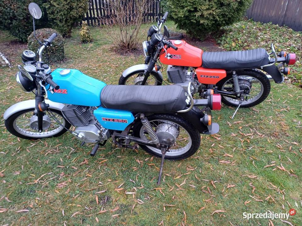 MZ ETZ 250 2 SZTUKI jedna z oc i pt Rok produkcji 1984 Bieruń