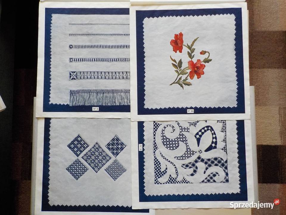 Stare wzory haftu Richelieu Dekoracje i ozdoby