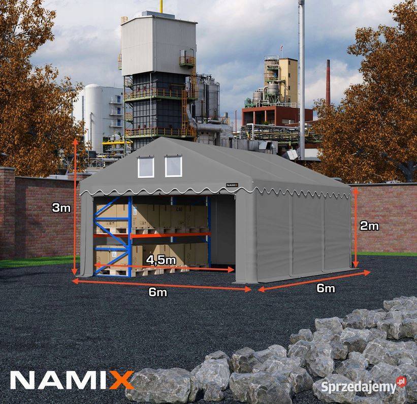 Namiot COMFORT 6x6 magazynowy handlowy garaż PVC Jabłonna sprzedam