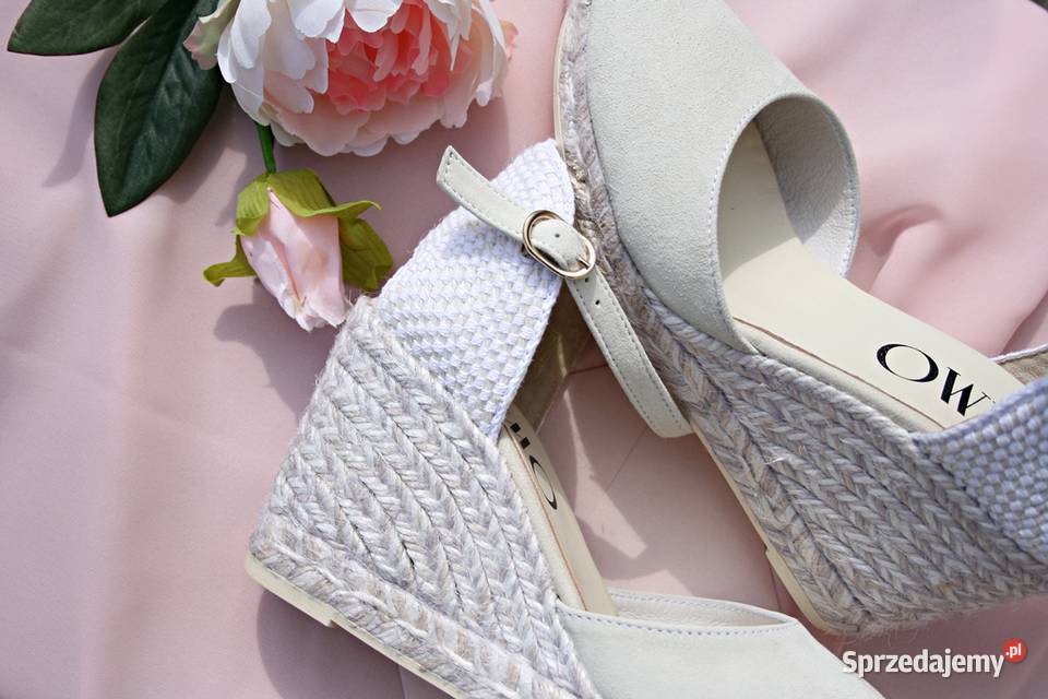 Espadrylle na koturnie ze skóry rozmiary 37 do wielkopolskie Poznań