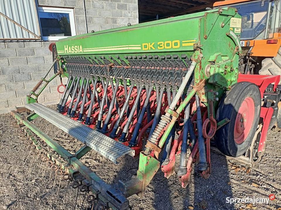 Siewnik zbożowy hassia dk300 szerokość 3m Pilica