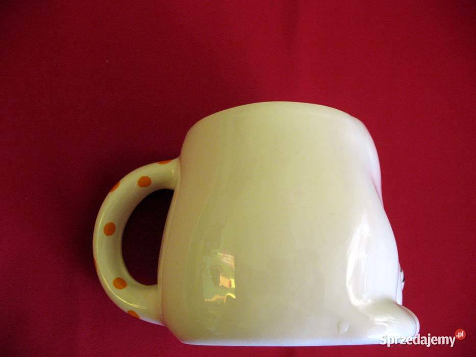 Kot kubek porcelana figurka zabawna 9 x 14 x 10 Siedlce