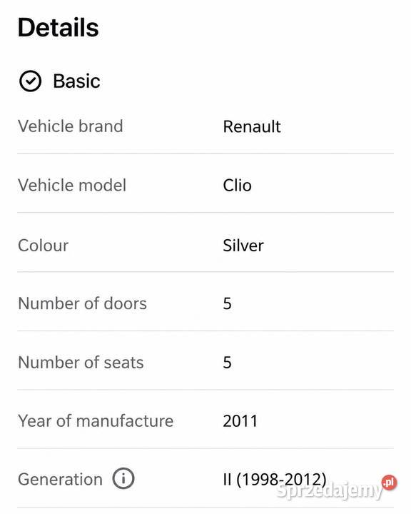 Renault Clio 2011 sprzedam