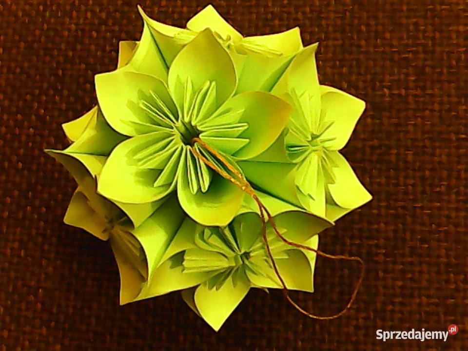 Niepowtarzalne ozdoby z papieru kule kusudama Bukowina sprzedam