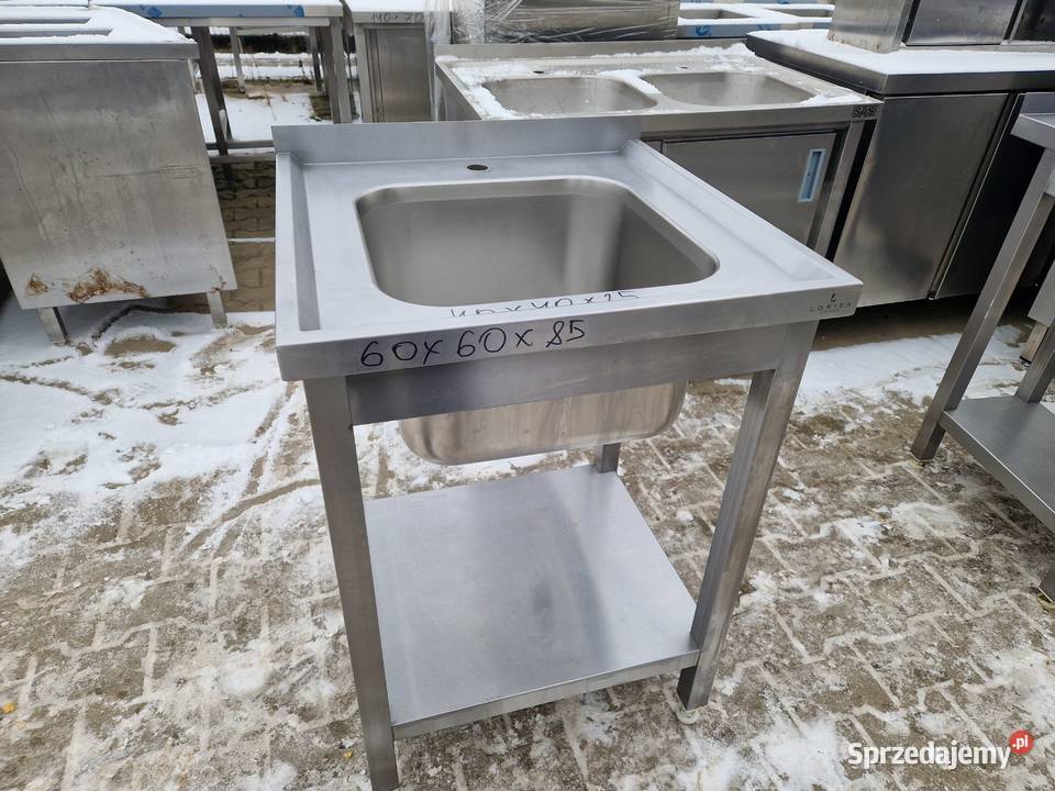 Zlew Gastronomiczny Z Półką 1 Komorowy 606085 Ostrów Wielkopolski sprzedam