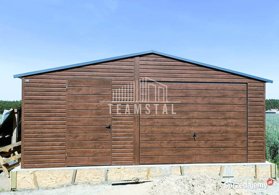 GARAŻ BLASZANY 6m x 5m dwuspad Brama drzwi TS219 Lubartów