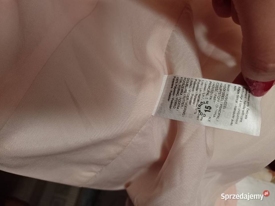 40L RIVER ISLAND Różowa lniana kamizelka