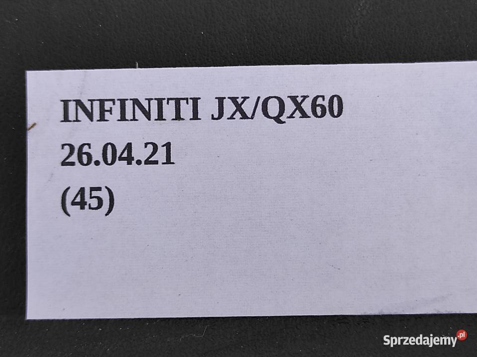 OSŁONA DOLNA PRAWY PRZÓD INFINITI QX60 JX Wyposażenie wnętrza Nowy Tomyśl