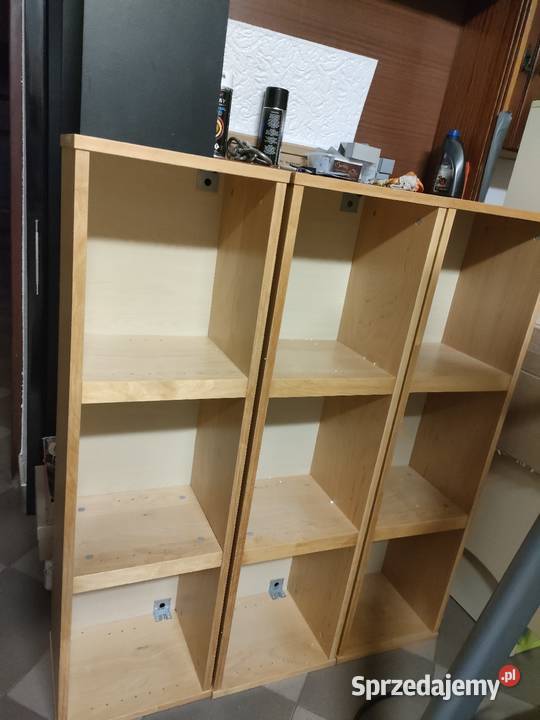Półki Ikea okleina naturalna Półki Skrzynki