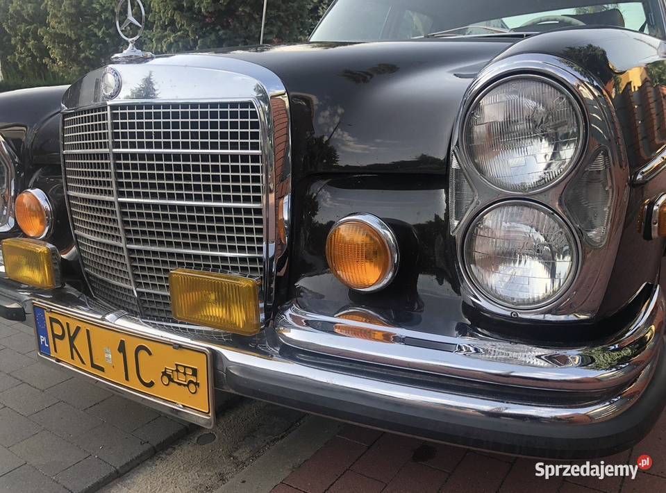 Mercedes W108 45V8 klima Zołte tablice