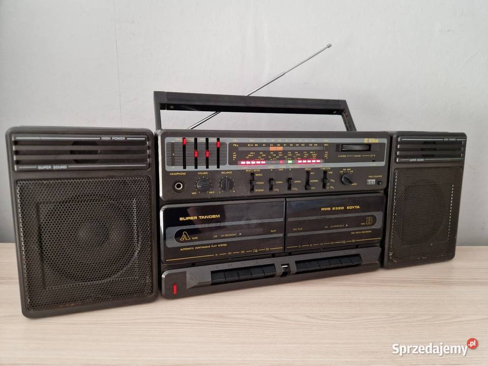 Radio boombox Unitra Eltra Edyta 2 RMS 8230 88 Radioodtwarzacze kujawsko-pomorskie Koronowo
