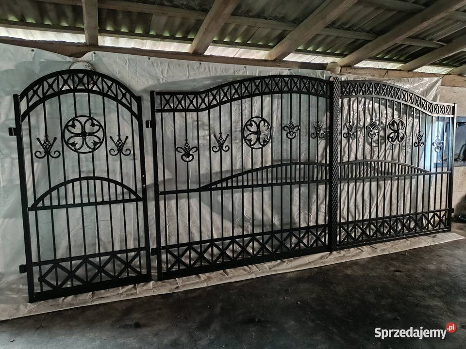 Brama Wjazdowa Dwuskrzydłowa Kuta Pręt Pełny Starachowice